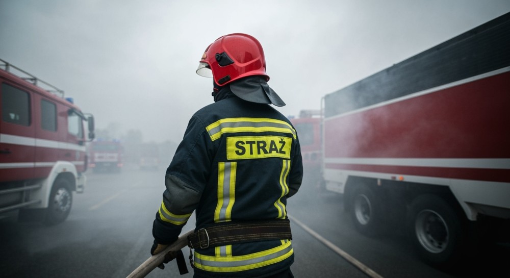Nocny pożar w Bytomiu: Strażacy w akcji ratują mieszkańców