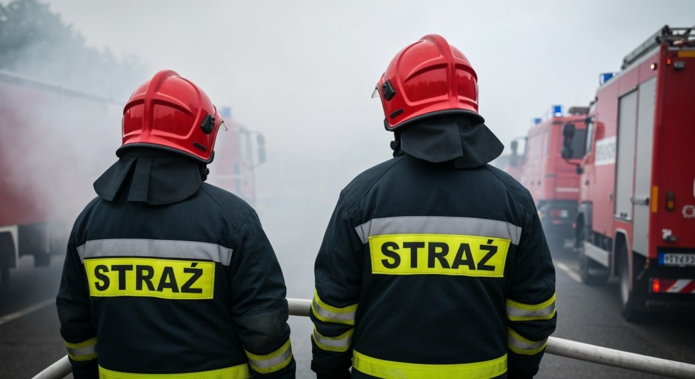 Heroiczna akcja strażaków w Bytomiu: gaszenie pożaru i ratunek dla kierowcy