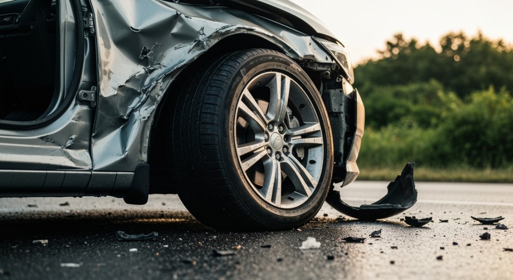 Fiat wjeżdża w cukiernię: niecodzienny incydent w Bytomiu