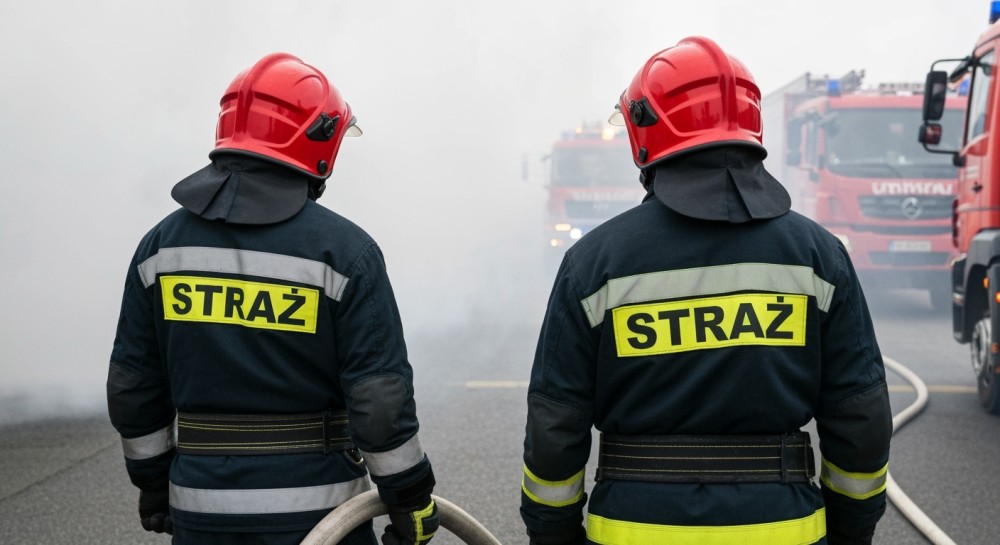 Pożar aut w Bytomiu: strażacy w akcji, mieszkańcy ewakuowani