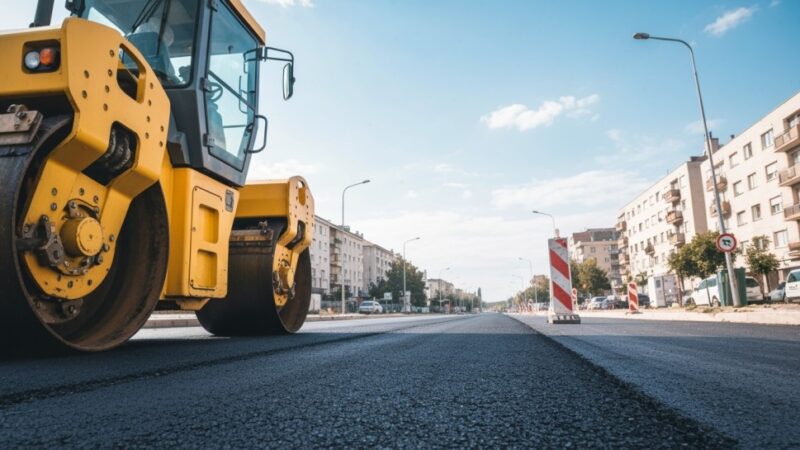 Wiosenne sprzątanie ulic i chodników w Bytomiu