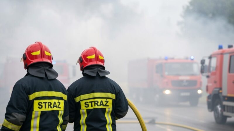 Błyskawiczne interwencje strażaków w Bytomiu: pożar i złamane drzewo w jednym dniu!