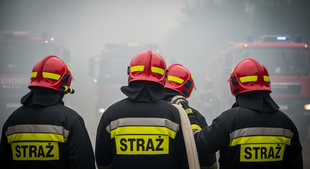 Pożar w Chorzowie! RCB apeluje: Zamknij okna i drzwi z powodu dymu