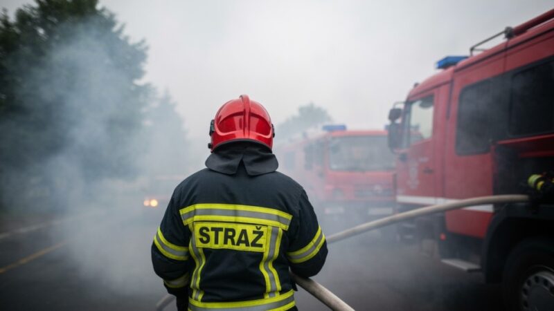 Pożar mieszkania w Bytomiu: dramatyczna akcja straży pożarnej