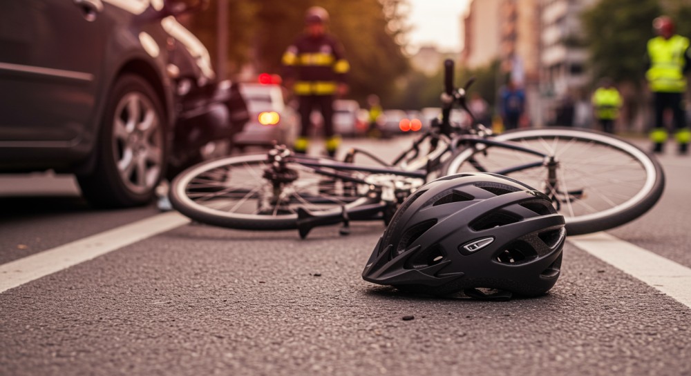 Kierowca nie ustąpił pierwszeństwa rowerzystce na przejeździe