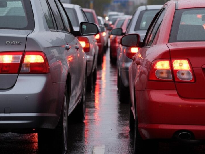 Wypadek trzech samochodów przy wiadukcie na Placu Wolskiego powoduje utrudnienia
