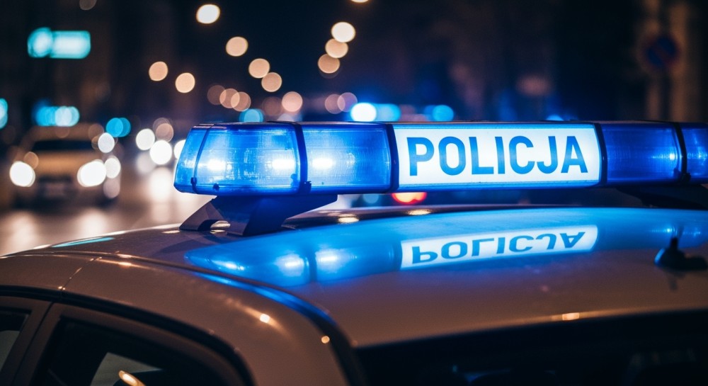 Zamaskowany rabus z bronią w ręku w rękach policji