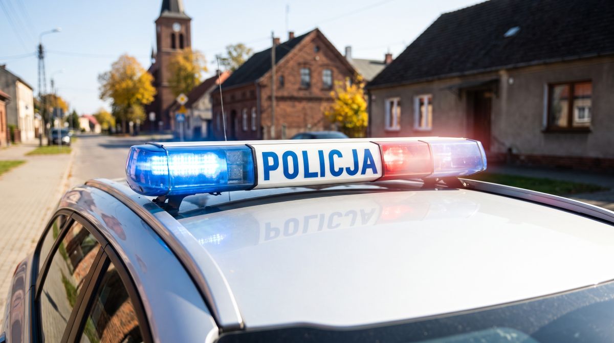 Agresywny pacjent szpitala w rękach policji